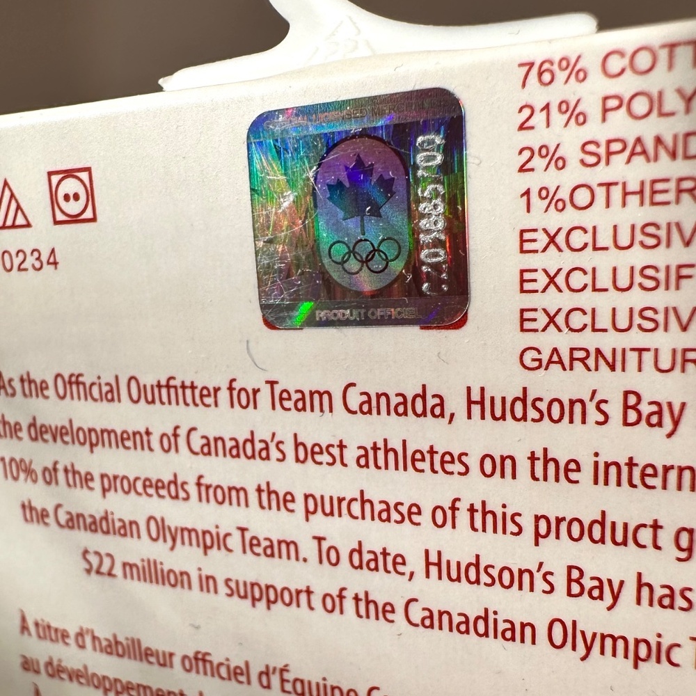 ✨2 for $10✨   Team Canada Olympic Socks – Hudson’s Bay - Picture 5 of 8